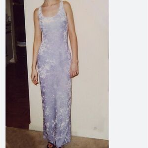 Scott McClintock velour vintage maxi dress size 8